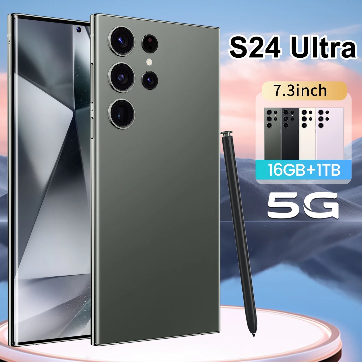 S24 Ultra Original S24 ultra 5g Smart Phones 72MP+108MP HD Beauty Camera 16GB+1TB 7.3inch Android13 Mobile Phone