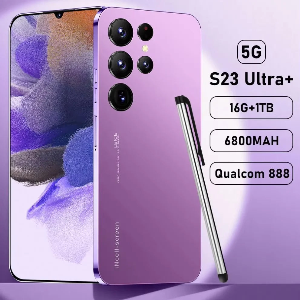 2024 New Drop Shipping S23 Ultra Mobile Phone with Smart Phones 3G and 4G 5G Smartphone S23 PLUS Ultra