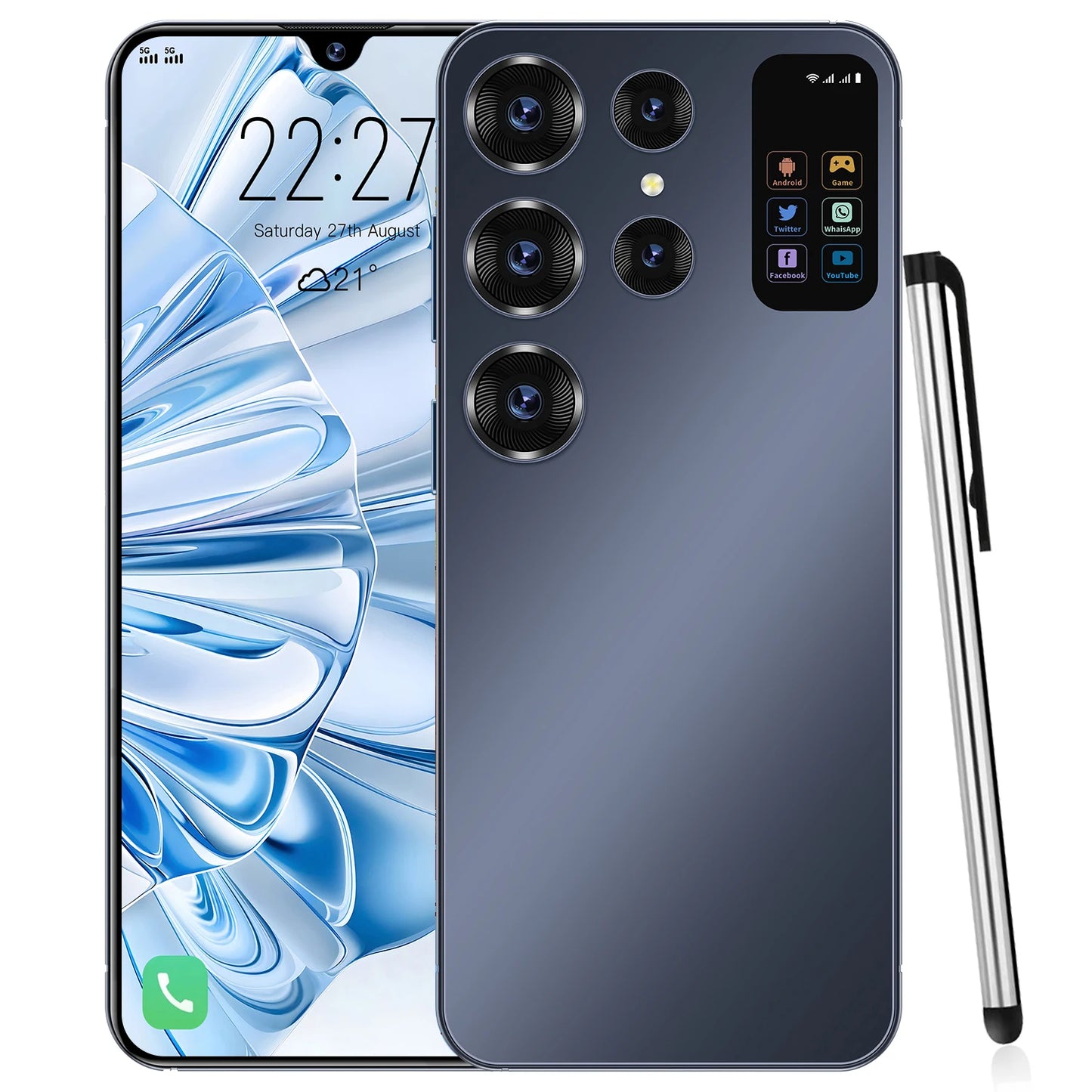 S24 ULTRA 7.3 Inch 16GB+1TB 48MP+108MP Cheap Smart Phones 5G Mobile Android Cell Phones Telephone Smartphone