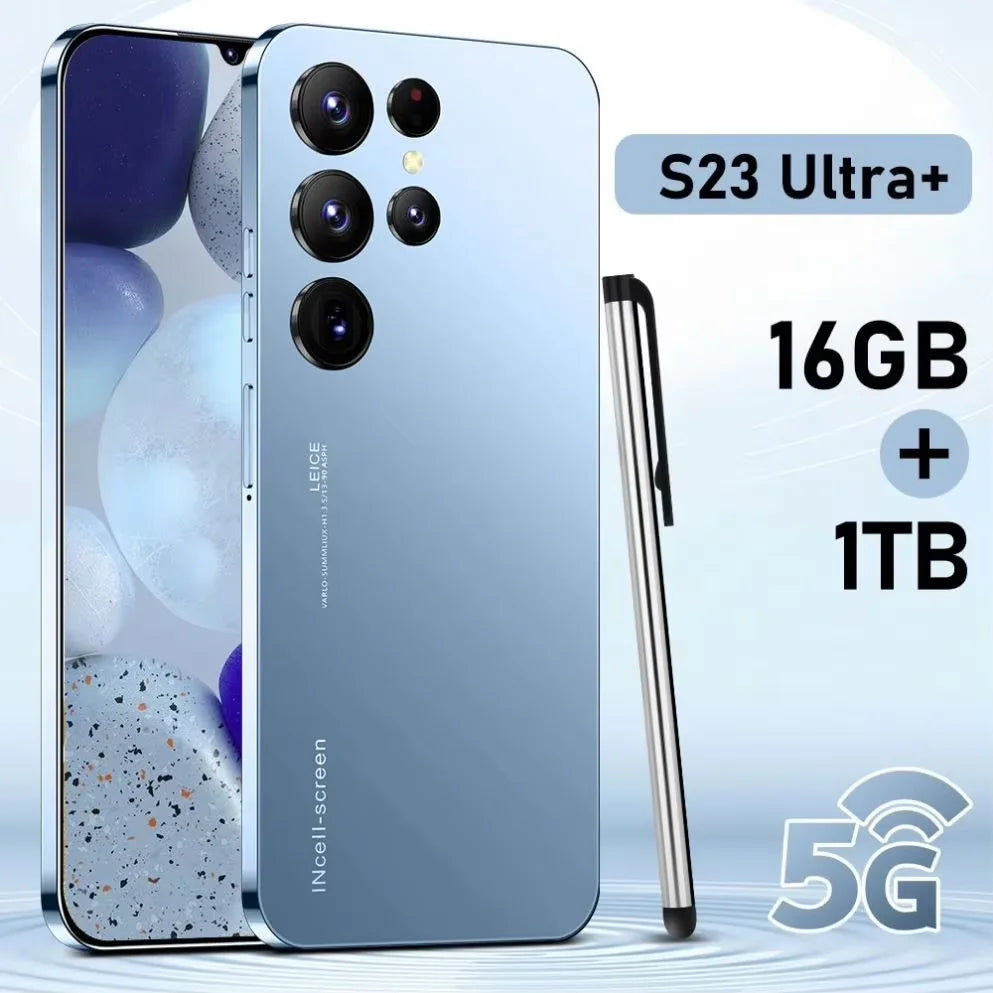 2024 New Drop Shipping S23 Ultra Mobile Phone with Smart Phones 3G and 4G 5G Smartphone S23 PLUS Ultra